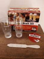 2 Jupiler glazen, 1 Afschuimer, 2 Bierviltjes ..., Ophalen of Verzenden, Nieuw, Overige typen, Jupiler