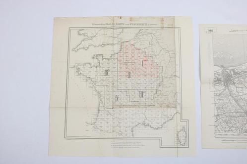 Duitse topografische kaarten van Noord-Frankrijk, 1914-1915, Verzamelen, Militaria | Algemeen, Overige soorten, Overige typen