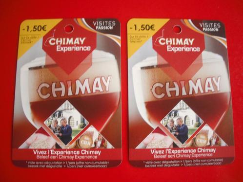 2 BONS DE REDUCTIONS * CHIMAY EXPERIENCE *, Tickets & Billets, Réductions & Chèques cadeaux, Trois personnes ou plus, Autres types