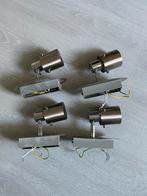 4 moderne spots, Enlèvement ou Envoi, Comme neuf, Métal ou Aluminium, Spot encastrable ou Spot mural