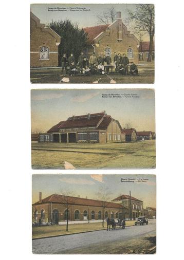 3 Zeer oude ansicht-/postkaarten van o.a. Kamp van Beverlo. beschikbaar voor biedingen