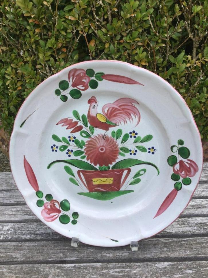 Antiek Strasbourg Bord 18de Eeuw, Antiek en Kunst, Antiek | Keramiek en Aardewerk, Ophalen