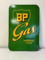 BP Gas emaille reclamebord, Verzamelen, Ophalen of Verzenden, Gebruikt, Reclamebord