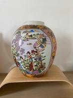 Japanse handbeschilderde vaas - vintage decoratie, Antiek en Kunst, Ophalen of Verzenden