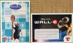 2 Disney stickers/ etiketten: Ratatouille en Wall E (La Vach, Comme neuf, Autres personnages, Enlèvement ou Envoi, Image ou Affiche