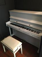 Piano droit STEINER, cadre métallique, Muziek en Instrumenten, Piano's, Piano, Wit, Ophalen