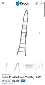Dirks ramenwasser ladder 2x7 en 2x11, Doe-het-zelf en Bouw, Ophalen, Zo goed als nieuw, Ladder, 4 meter of meer