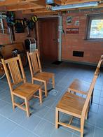 4 teak stoelen eetkamer, Huis en Inrichting, Ophalen, Zo goed als nieuw