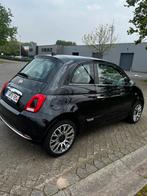 Fiat 500 1.2 Lounge Zwart, Noir, Cuir et Tissu, Carnet d'entretien, Propulsion arrière