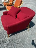Fauteuil merk ercol nieuw rood stof, Ophalen, Zo goed als nieuw, Stof