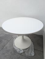 IKEA witte Docksta-tafel - als nieuw, 100 tot 150 cm, 100 tot 150 cm, Rond, Vier personen