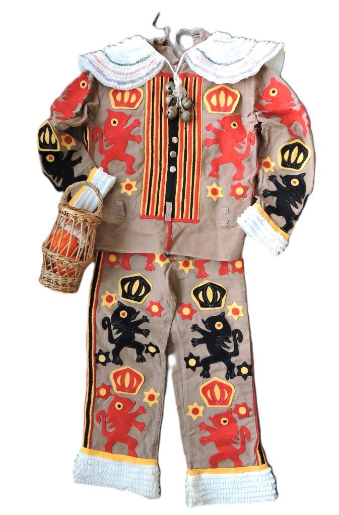 COSTUME CARNAVAL BINCHE GILLE, Hobby en Vrije tijd, Feestartikelen, Kostuum, Ophalen of Verzenden