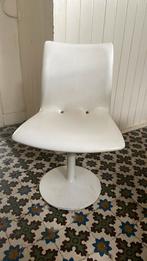 6 witte stoelen - vintage stijl, Huis en Inrichting, Ophalen, Kunststof, Gebruikt, Wit
