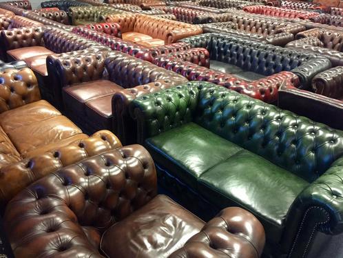 NIEUW & TWEEDEHANDSE CHESTERFIELD 1000m2 FAUTEUIL BANK STOEL, Maison & Meubles, Canapés | Salons, Comme neuf, Enlèvement ou Envoi