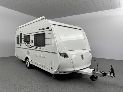 Tabbert Da Vinci 460 E Finest Edition UNIEK Vol opties!, Caravans en Kamperen, Caravans, Overige, Tabbert, 2 aparte bedden, 4 tot 5 meter