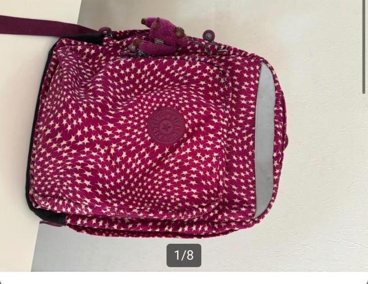 Cartable Kipling mauve, Diversen, Schoolbenodigdheden, Nieuw, Ophalen