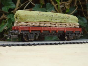 Lage wagon met belading "Toldos Roldan" - Electrotren beschikbaar voor biedingen