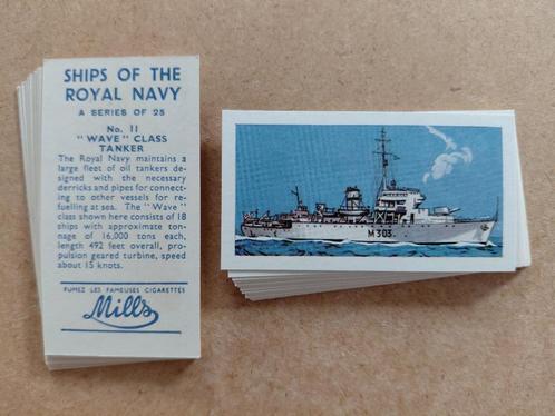 Ships of the Royal Navy complete set 25 chromos 1961, Verzamelen, Militaria | Algemeen, Marine, Overige typen, Ophalen of Verzenden