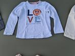 witte longsleeve t-shirt Love Hampton Bays 104, Enfants & Bébés, Vêtements enfant | Taille 104, Comme neuf, Enlèvement ou Envoi