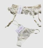 Merk: Lejaby kousenband en string maat 38 Ivoorkleur, Kleding | Dames, Maat 38/40 (M), Beige, Nieuw, Ophalen of Verzenden