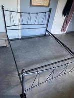 bed 160 cm, Huis en Inrichting, Slaapkamer | Bedden, Ophalen, Zwart, Tweepersoons, Zo goed als nieuw
