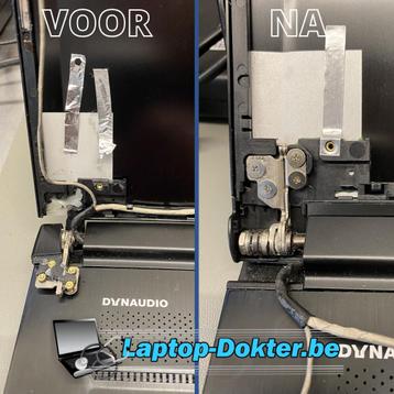 Laptop reparatie - afgebroken scharnier beschikbaar voor biedingen
