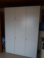 Witte kleerkast 3 deurs, Ophalen, Gebruikt, 100 tot 150 cm, 200 cm of meer