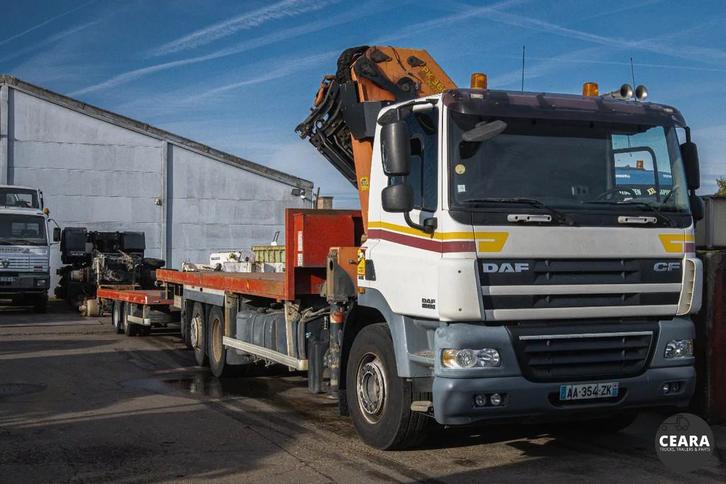 DAF CF 85.410 PALFINGER PK36002D + LECITRAILER SUPER TRUCK, Auto's, Vrachtwagens, Bedrijf, Te koop, DAF, Diesel