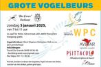 Vogelruilbeurs zondag 5 januari in Roeselare, Dieren en Toebehoren