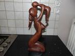 Houten sculptuur moeder met kind 40 cm, Antiek en Kunst, Kunst | Beelden en Houtsnijwerken, Ophalen of Verzenden