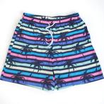 Zwembroek - short meerkleurig met palmbomen XL, Kleding | Heren, Badmode en Zwemkleding, Verzenden, Maat 56/58 (XL), Overige kleuren