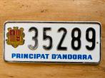 Nummerplaat Andorra, Ophalen of Verzenden, Gebruikt, Auto's