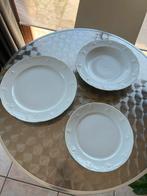 Servies van wit porselein Mitterteich 6 borden per stuk, Huis en Inrichting, Keuken | Servies, Ophalen, Gebruikt, Porselein