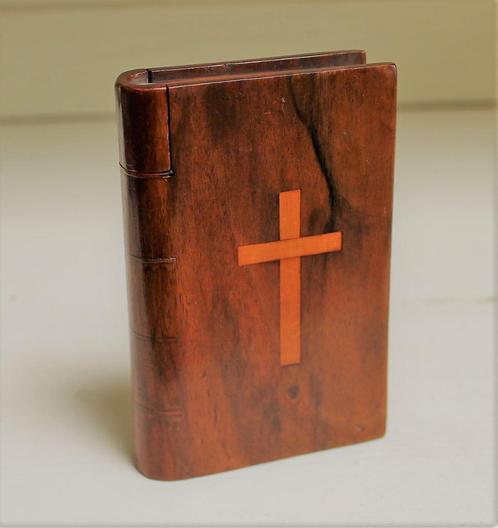 Coffret forme livre XIXème - pour flacons encens religieux, Antiquités & Art, Curiosités & Brocante, Enlèvement ou Envoi