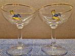 2 x vintage coupe glazen Babycham, Verzamelen, Ophalen of Verzenden, Zo goed als nieuw