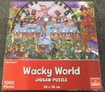 Puzzel - 1000 - Wacky World, Pop Concert, Hobby & Loisirs créatifs, 500 à 1500 pièces, Puzzle, Utilisé, Enlèvement ou Envoi