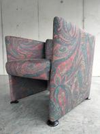 1980s vintage Postmodern design fauteuil zetel, Huis en Inrichting, Fauteuils, Ophalen, Gebruikt, Stof, 50 tot 75 cm