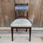 FRAAIE EETKAMERSTOELEN met BIJPASSEND VOETBANKJE, Huis en Inrichting, Ophalen, Gebruikt, Antiek / authentiek / klassiek, Hout