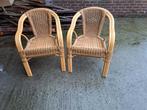 Twee  zetels in riet, Tuin en Terras, Tuinstoelen, Ophalen
