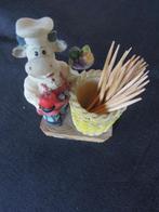 porte cure-dent vache décorative en résine, Enlèvement ou Envoi, Comme neuf, Animal