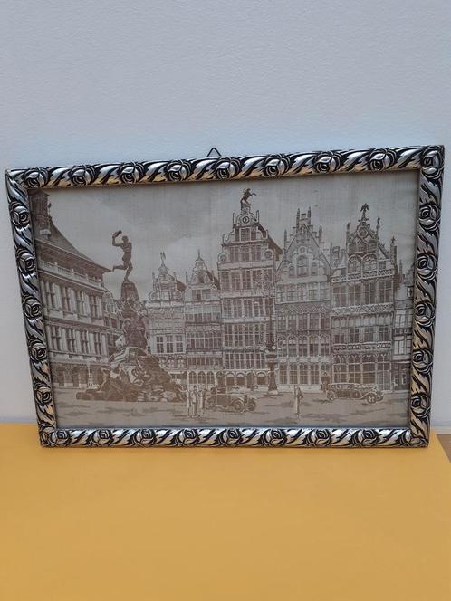 Twee kaders, jaren vijftig. Antwerpen, Maison & Meubles, Accessoires pour la Maison | Cadres, Utilisé, Enlèvement ou Envoi