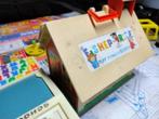 Fisher Price Vintage lot schooltje met héél véél gerief bij, Ophalen of Verzenden, Gebruikt, Met geluid