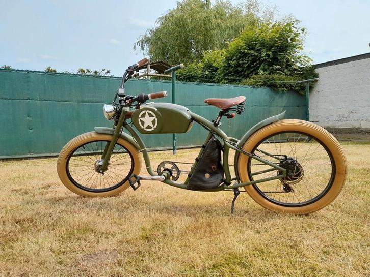 Retro e-bike van het merk oto cycles., Fietsen en Brommers, Fietsen | Cruisers en Lowriders, Ophalen