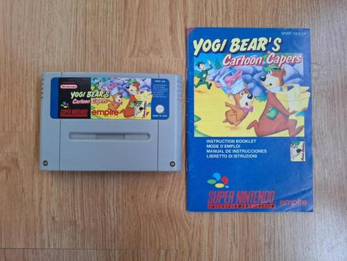 Yogi Bear met handleiding voor de Super Nintendo (SNES), Games en Spelcomputers, Games | Nintendo Super NES, Zo goed als nieuw