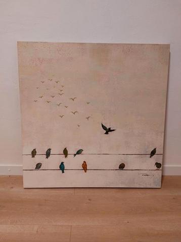 Schilderij met vogeltjes