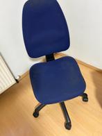 Bureaustoel blauw, Blauw, Gebruikt, Ophalen of Verzenden, Bureaustoel