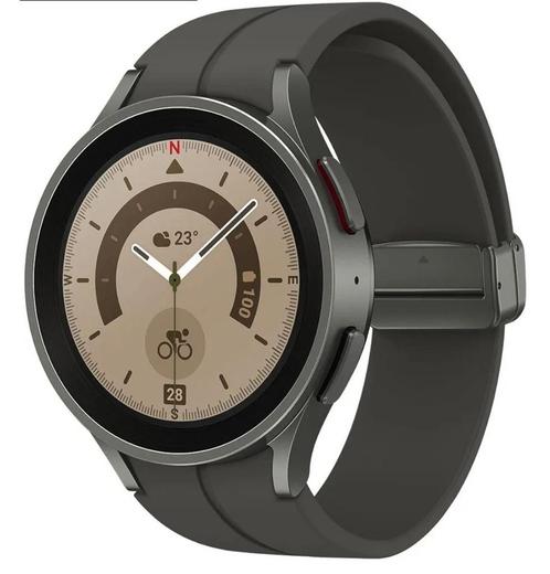 Samsung Galaxy Watch5 Pro Smartwatch + cadeau, Handtassen en Accessoires, Sporthorloges, Zo goed als nieuw, Conditie, Ophalen of Verzenden