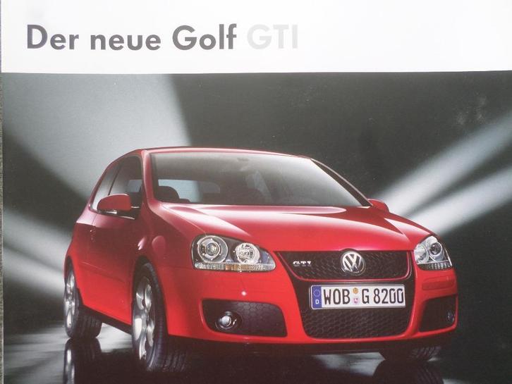 Volkswagen VW Golf GTI 2004 Brochure, Boeken, Auto's | Folders en Tijdschriften, Volkswagen, Ophalen