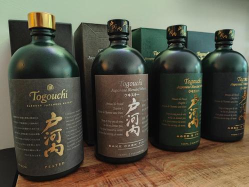 Togouchi Set, 4 flessen, 9y, 15y, Sake Cask, Peated Cask, Verzamelen, Wijnen, Nieuw, Overige typen, Overige gebieden, Vol, Ophalen of Verzenden
