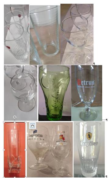 glazen bier water porto long drink  petrus cola kronenburg beschikbaar voor biedingen